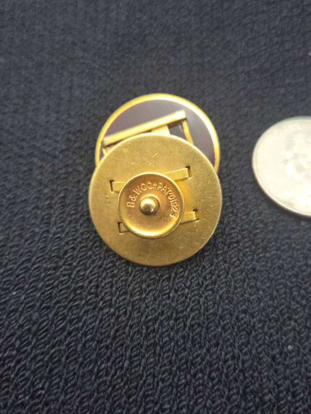 Antique Art Deco Baer & Wilde Kum A Part Cufflinks 1923 Patent
